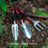 Y&Y Decor 3 Piece Garden Tool Set, Heavy Duty Cast-Aluminum Kit with Hand Trowel, Transplant Trowel, Cultivator Rake
