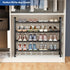 4-Tier Rack,17"-33" Closet,Metal Abiglifty Expandable Shoe Adjustable Shoe Rack for Shoes Shelves for Front Door