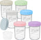 Xyptorix 16 oz Overnight Oats Containers with Lids, 6-Pack Leak-Proof Wide Mouth