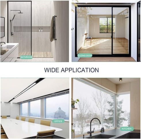 Clear Window Security Film, Adhesive Anti Shatter Safety Glass Protection Sticker, 2Mil, 24inch x 8.2feet