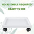 9.8 Inch Square Rolling Plant Caddy Saucer with Wheels, Heavy Duty Wheeled Planter Stand for Potted Plant, Coaster