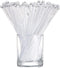 100 Pieces Ball Head Stirrer, Disposable Plastic Round Top Crystal Swizzle Sticks for Cocktail and Coffee Drinks