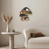 Cute Mushroom Decor, Wooden Floating Mushroom Shelf for Wall, Crystal Display Shelf Rock Gem Stone Display Shelf Wall
