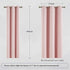 84 Inches Grommet 42''x 84'' Set 2 DUALIFE Solid Pink Curtains Long Baby Pink Blackout Curtain Panels/Drapes for Girls