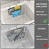 SWTYMIKI Movable Kitchen Sink Caddy - Stainless Steel Sponge Holder with M Shape Hook for Dish Sponge, Brush, Organizer