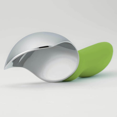 Spring Chef Green Heavy Duty Ice Cream Scoop, Non-Slip Handle, Professional Metal Kitchen Tool