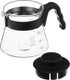 Hario V60 Glass Coffee Server, Black, 450ml