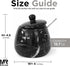 4.5 Inch Countertop Black Marble Salt Cellar Salt and Pepper Container, Salt Jar, Salt Dish, Salt Holder, Spice Jar