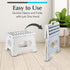 8 Inch) Handy Laundry Folding Lightweight Step Stool - Sturdy Enough to Support Adults and Safe Enough for Kids - Opens