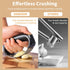 OERAIDIM Garlic Press Rocker - Stainless Steel Garlic Mincer, Garlic Chopper, Garlic Crusher with Garlic Peeler