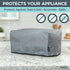 Crutello 6 Slice Toaster Oven Cover with Storage Pockets, Heavy Duty Small Appliance Dust Cover for Kitchen