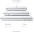WEEKENDER Gel Memory Foam Pillow - Queen Size, 1-Pack, Medium Plush Feel for Neck & Shoulder Support, Home & Hospital
