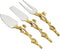 Golden Vine Cheese Spreader Set - 7.5", Silver/Gold