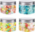 Bekith 20 Pack 4 Ounce Clear Plastic Storage Jars – Refillable BPA Free Small Round Containers with Screw-on Lids