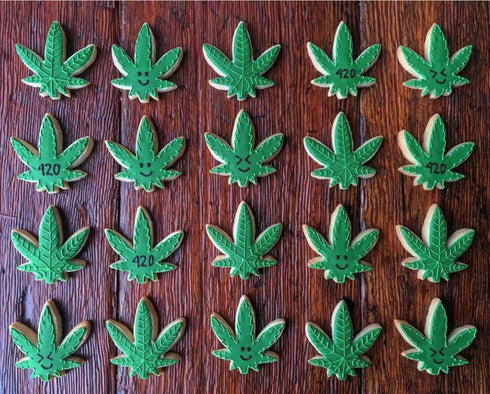 Ann Clark Cookie Cutters Marijuana Weed Leaf Cookie Cutter, 3.5" for 4/20 Gift, Made in USA