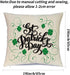 Ueerdand St Patrick's Day Pillow Covers, Set of 4 Shamrock Decorations, Green Clover Buffalo Plaid Cushion Covers