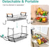 2 2 Countertop Counter ANTOPY Tier Fruit Basket with Banana Hangers, Fruit Vegetable Basket Bowl for Kitchen Metal Wire