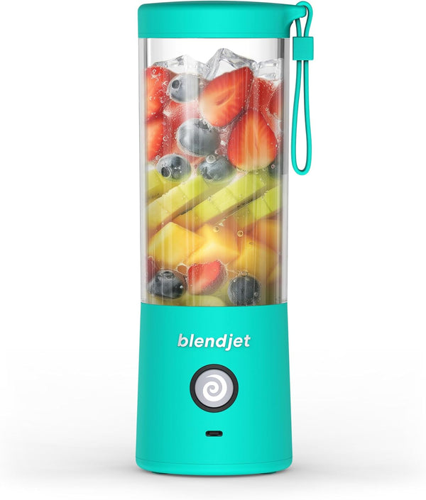 BlendJet Portable Blender - 16oz BlendJet 2 Cordless Mini Travel Blender, USB-C Rechargeable & Self Cleaning, Mint