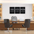 BWSPACE Grind Hustle Execution Wall Art, Motivational Wall Decor, Office Pictures Posters, 3 Pieces Framed Canvas Prints