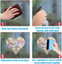 STICKERGURU 16 Pieces Hexagons and Bee Window Clings - Non Adhesive Vinyl Decals to Save Birds, Rainbow