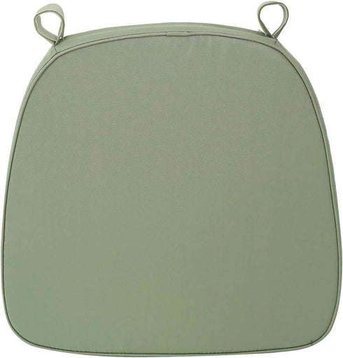 2" Efavormart Dusty Sage Green Chiavari Chair Pad, Memory Foam Seat Cushion with Ties and Removable Cover Thick