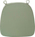 2" Efavormart Dusty Sage Green Chiavari Chair Pad, Memory Foam Seat Cushion with Ties and Removable Cover Thick