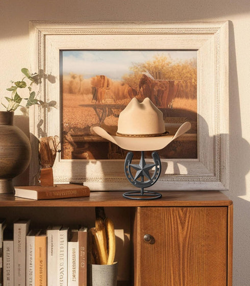 2 Packs, Hat Stand, Cowboy Hat Display, Western Table Decor, Metal Horseshoe Hat Stand, Cowboy Hat Holder, Cowboys