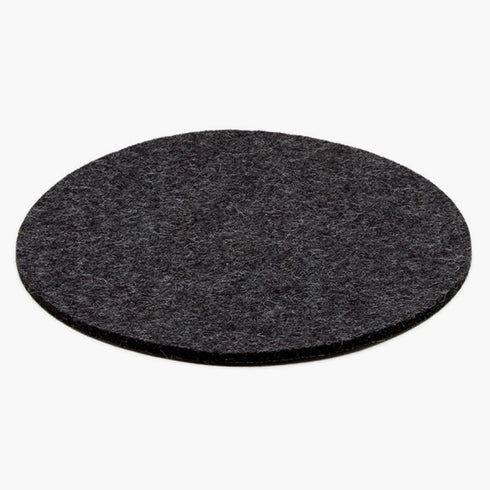 Graf Lantz Trivets for Hot Dishes - Heat Resistant 100% Merino Wool Hot Pads for Kitchen, 8", Charcoal