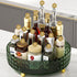 Non Skid Lazy Susan Turntable, 1 Tier Non Skid Spice Rack Turntable, 9 Inch Spinning Organizer, 360 Degree Rotating Seasoning Organizer for Kitchen, Pantry Cabinet, Refrigerator, Dark Green by Himilucky