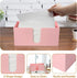 Countertop, Acrylic Paper Towel Holder Pink Paper Towel Dispenser, Napkin Holder, Suitable for Z-fold, C-fold