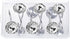 HBlife 12 Pcs Acrylic Decorative Rolling Diamond Shower Curtain Hooks, Rust Proof Rhinestones, Clear Round