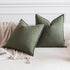 Pack 2 24 24 Inch OTOSTAR of Soft Linen Decorative Throw Pillow Covers x Solid Farmhouse Pillowcases Boho Accent Pillow