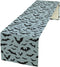 Nitmbi Halloween Table Runner,Silhouette Black Bats Pattern Retro Table Runner for Coffee Table