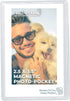 Clear Magnetic Picture Frames for Refrigerator, 16 Pack, Holds Various Photo Sizes