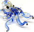 Octopus Miniature Figurines - Hand Blown Color Glass Art Collectible Gift Decor, 3.25" Blue Tone