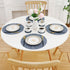 Set 4, 13 3.93 inch, Homaxy Round Faux Leather Placemats and Coasters, Washable Dual-Side Table Mats, Wipeable