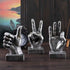 Nice Purchase Hand Finger Gesture Desk Statues - Creative Home Living Room Cabinet Shelf Decoration (Victory Gesture in