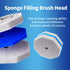 60pc 60 BaseToliet Refills Disposable Toilet mats Brush Cleaning System, Toilet Cleaning Brush, Replacement Brush