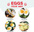 7 Dash Rapid Egg Cooker - Boiler, Poacher & Steamer - Includes Measuring & Recipe Guide - Dishwasher Safe - BPA Free