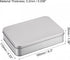 uxcell Metal Tin Box, 6.3" x 4.33" x 1.38" Rectangular Empty Tinplate Containers with Lids, Silver Tone, for Home Organizer, Candles, Gifts, Car Keys, Crafts Storage by uxcell