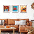 8x8 8x8 6x6, FLECHAZO Picture Frames, Natural Walnut Wood Frame with Mat for Pictures Square Wall Gallery Photo Frame