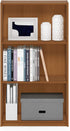 3-Tier 9.3" 21.8" 39.5", Furinno BASIC Book Shelf, Modern Bookshelf, Bookcase with Open Shelves, x x for Living Room
