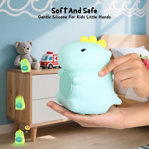ollycasa Kids Alarm Clock, Ok to Wake Clock for Kids, Toddlers Night Light Clock for Bedroom, Dinosaur Alarm Clock