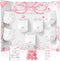 Ctosree 31 Pcs Pink Bow Baby Shower Diaper Game 1 Diaper Baby