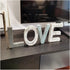 Wooden Letter LOVE Sign - Rustic Freestanding Table Top Decor for Wedding, Thanksgiving, Christmas