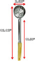 Stainless Steel Portion Control Serving Spoons Combo Packs (1oz, 2oz, 3oz Perforated)