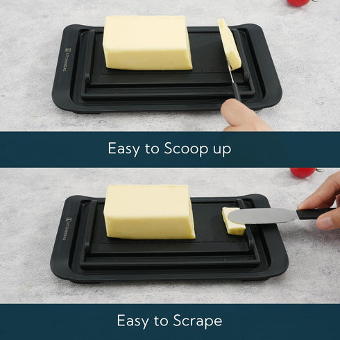 Countertop KITCHENDAO Airtight Butter Dish with Lid and Knife, Plastic Butter Dish for and Refrigerator, Keep Butter