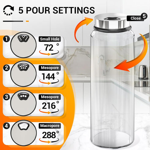 Set, 3 Pack 15 oz 136 1 1 Segarty Spice Jars with Label Large Glass Spice Jars with Shaker Lids, Clear Seasoing Bottles