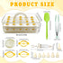 Lignumix (2 Deviled Egg Containers with Lid & Handle Layer Snap-on) PET Thickened Eggs Holder Inc Egg Slicer Kitchen