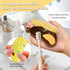 braxan 4 Pcs Banana Toothbrush Cover, Banana-Shaped Toothbrush Travel Case with Toothpaste Dispenser, Portable Brush